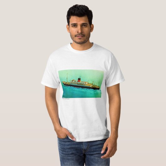 T-shirt RMS Parthia (Devant entier)