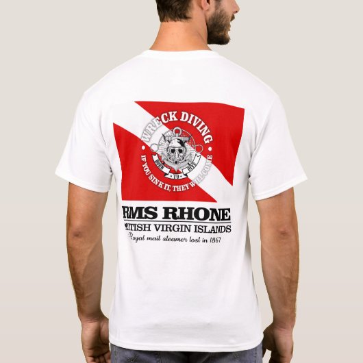 T-shirt RMS Rhone (meilleures épaves) (Dos)