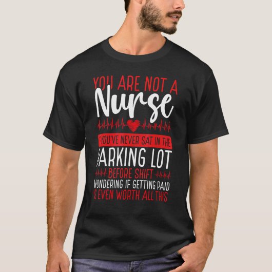 T-shirt RN CNA Nursing Night Shift Nurse Appreciation Card (Devant)