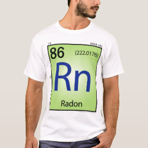 T-shirt (Rn) d'élément de radon - avant seulemen