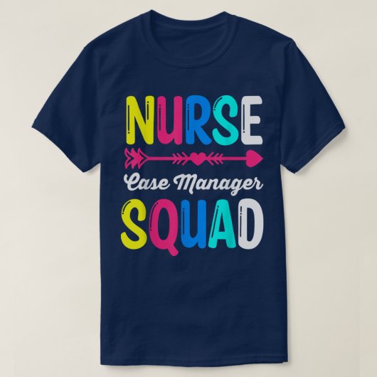 T-shirt RN LPN Escadron de soins infirmiers Chef d'état-ma (Design devant)