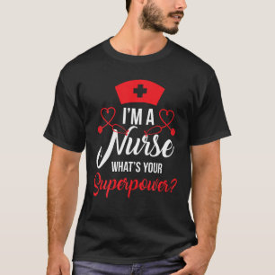 T-shirt RN LVN CNA Infirmière Superpuissance Cool Infirmiè