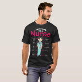 T-shirt RN LVN Infirmière Anatomie Scrub Cool Infirmière D (Devant entier)