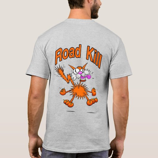 T-shirt Road Kill Cat (Dos)