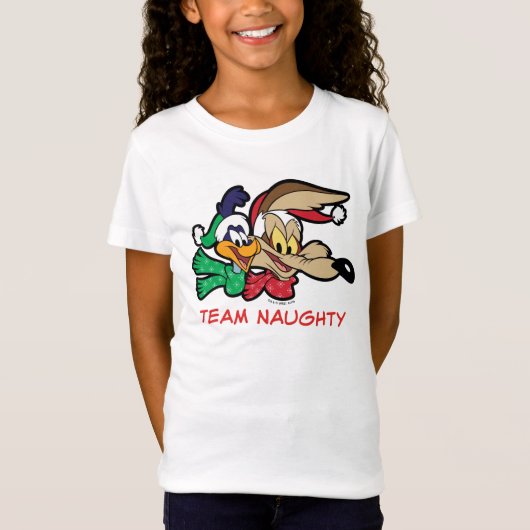 T-Shirt ROAD RUNNER™ & Wile E. Coyote "Team Naughty" (Devant)