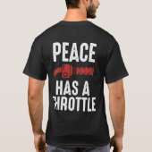 T-shirt Road Therapy Peace a une accélération (Dos)