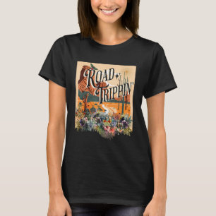 T-shirt Road Trippin Style Rétro Vacances Road Tripping De