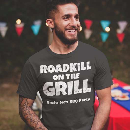T-shirt Roadkill on the Grill - BBQ Party Funny