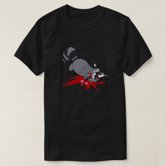 T-shirt Roadkill Raccoon (Design devant)