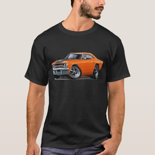 T-shirt Roadrunner 1970 Orange-Noir (Devant)