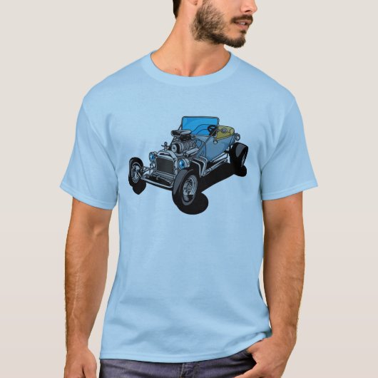 T-shirt Roadster bleu (Devant)
