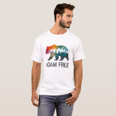 T-shirt Roam Free Bear Forest Hiking (Devant entier)