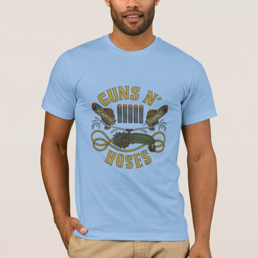 T-shirt Roaming X Summit: Guns N' Hoses with House Number (Devant)