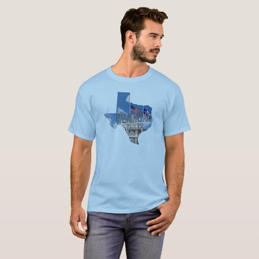 T-shirt Roanoke, TX (Devant entier)