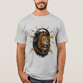 T-shirt Roar métallique