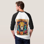 T-shirt Roar of the Wild : Majestic Lion Design (Dos entier)