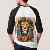 T-shirt Roar of the Wild : Majestic Lion Design (Dos)