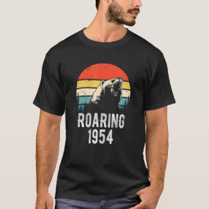 T-shirt Roaring 1954 Vintage Retro Sunset Bear Animal 68e
