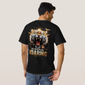 T-shirt Roaring Faith Psalm 19:1 Tiger Christian Graphic (Dos entier)