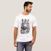 T-shirt Roaring Tiger: Power Unleashed (Devant entier)
