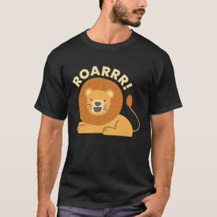 T-shirt Roarrr I Lion Girls Boys Tiger Chat Animal Friend 