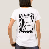 T-shirt Robe de cowgirl à imprimé vache Demoiselle d'honne (Dos)