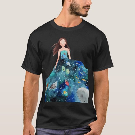 T-shirt robe Océan (Devant)