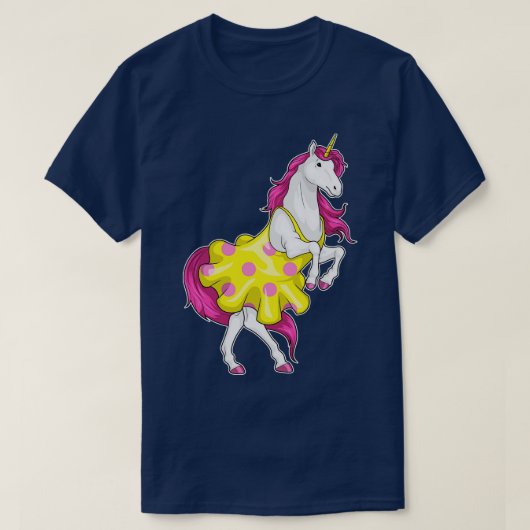 T-shirt Robe Pois Unicorne (Design devant)