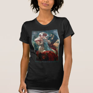 T-shirt Robe rouge de femme Lefevre-Utile d'art déco de