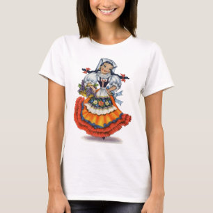 T-shirt Robe traditionnelle vintage espagnole