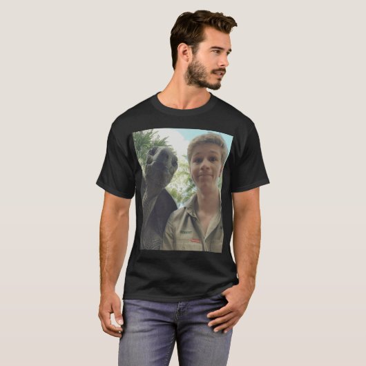 T-shirt Robert Irwin withurtle boy (Devant entier)