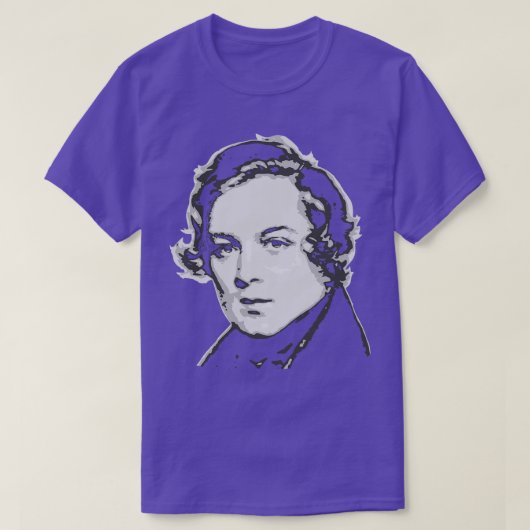 T-shirt Robert Schumann noir et blanc (Design devant)