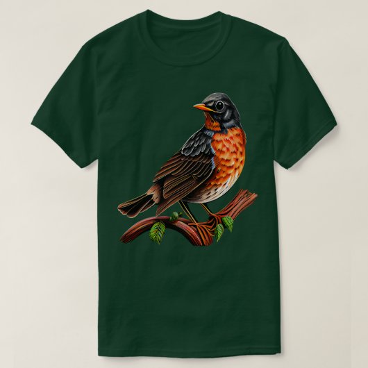 T-shirt Robin américain (Design devant)