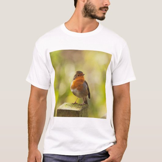 T-shirt Robin red breast bird (Devant)