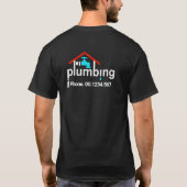 T-shirt Robinet de fuite de plomberie Creative Home (Dos)