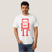 T-shirt Robo Téléphone - Rouge (Devant entier)