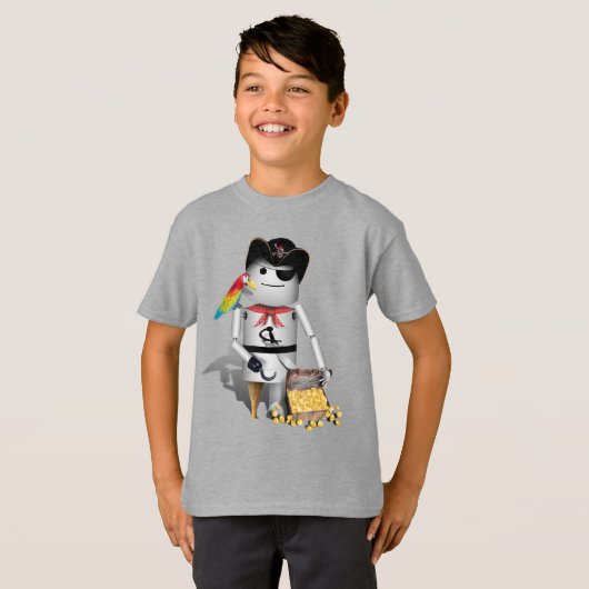 T-shirt Robo-x9 Petit pirate (Devant entier)