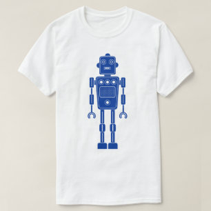 T-shirt Robot 270620/011 - Bleu et blanc de la marine