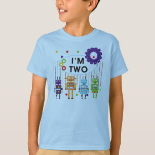 T-shirt Robot 2e chemises et cadeaux d'anniversaire