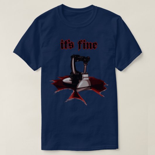T-shirt Robot à fuite fluide (Design devant)