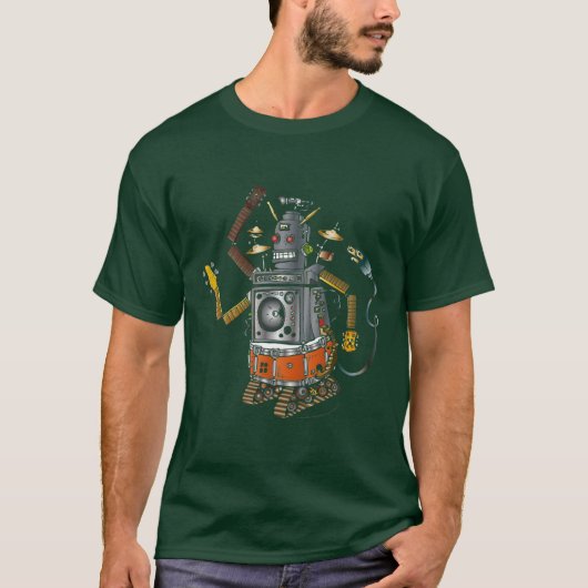 T-shirt Robot Alone_noBlack de 263 inventions (Devant)
