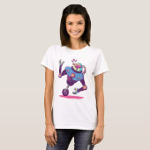 T-shirt Robot avec une seule roue (Devant entier)