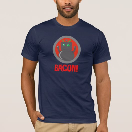 T-shirt robot Bacon (Devant)