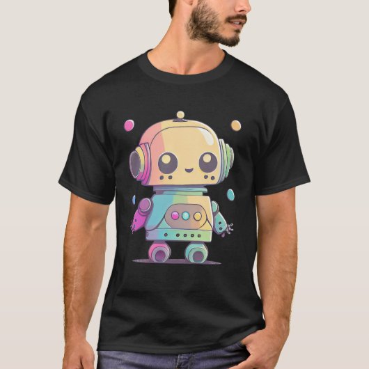 T-shirt Robot Bébé Robotique mignon Aesthétique Futur Ingé (Devant)