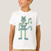 T-shirt Robot Chat & Wind Up Souris (Devant)