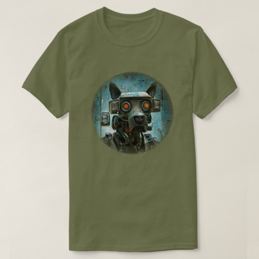 T-shirt robot chien (Design devant)