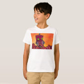 T-shirt Robot complètement des coeurs (Devant entier)