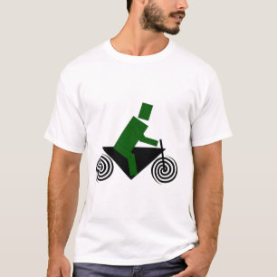 T-shirt Robot, Conduisant, Vélo