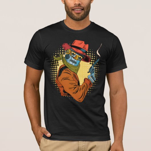 T-Shirt Robot cow-boy (Devant)