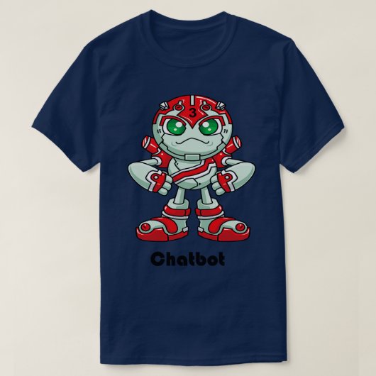 T-shirt Robot de Chatbot (Design devant)